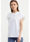 Oversize Kısa Kollu Tshirt - Beyaz