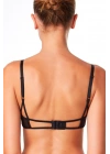 Kadın Siyah Balenli Kaplı Çarpraz Bantlı Sütyen 11-881