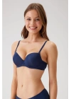 Kadın Lacivert 6205 Balenli Destekli Micro Tek Sütyen