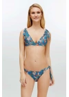 Kadın Mavi Bikini Takım