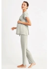 870 Hamile Pijama Takımı -lıght Green-
