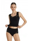 Kadın Dantelli Slip Külot 1333 - Siyah