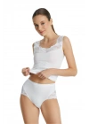 Kadın Dantelli Slip Külot 1333 - Beyaz
