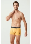 Erkek Saks - Lacivert - Sarı 3 Lü Boxer 80178