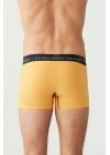 Erkek Saks - Lacivert - Sarı 3 Lü Boxer 80178