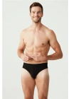 Pamuklu Erkek Siyah Melanj 3 Lü Slip Külot