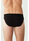 Pamuklu Erkek Siyah Melanj 3 Lü Slip Külot