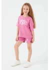U.s. Polo Assn 1427 Sweet Pink Kız Çocuk Şort Takım