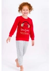 Rolypoly Dont Stop Meowsic Kırmızı Kız Çocuk Pijama Takımı