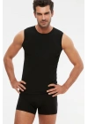 Erkek Penye Likra Compact O Yaka Kolsuz Atlet 2li