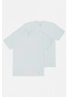 Beyaz James Bisiklet Yaka Basic Erkek Tshirt 2 Li Paket