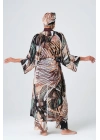 Amazon Kemerli Kaftan - Kimono - Pareo - Tesettür Pareosu Krep Kumaş - Üzeri