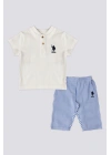 Us Polo Assn Erkek Bebek Krem 2li Takım