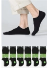 6lı Silikonlu-dikişsiz-bambu Sneaker(görünmez) Çorap