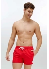 Erkek Kırmızı Orta Boy Deniz Şortu 22006