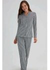 Esk27690 Kadın Gömlek Pijama Takım 21k