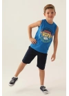 Erkek Çocuk Bermuda Takım - Cobalt