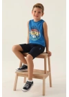 Erkek Çocuk Bermuda Takım - Cobalt