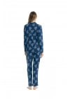 U.S. Polo Assn. Kadın Lacivert Boydan Patlı Pijama Takımı
