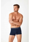 Erkek Lacivert - Gri Melanj 2 Li Boxer