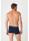 Erkek Lacivert - Gri Melanj 2 Li Boxer