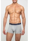 Erkek Gri Melanj - Lacivert 2 Li Boxer 80342