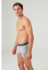 Erkek Gri Melanj - Lacivert 2 Li Boxer 80357
