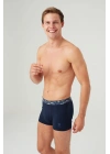 Erkek Gri Melanj - Lacivert 2 Li Boxer 80357