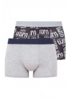 Erkek Gri Melanj 2 Li Boxer 80358