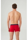 Erkek Kırmızı - Lacivert 2 Li Boxer 80361