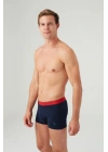 Erkek Kırmızı - Lacivert 2 Li Boxer 80361
