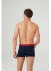 Erkek Kırmızı - Lacivert 2 Li Boxer 80361