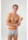 Erkek Gri Melanj - Lacivert 2 Li Boxer 80362