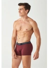 Erkek Lacivert - Baskılı - Bordo 3 Lü Boxer 80450ınt
