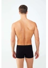 Erkek Antrasit Melanj - Siyah - Baskılı 3 Lü Boxer