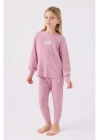 Us Polo Kız Çocuk Uzun Kol Pijama Takım US1987 Leylak