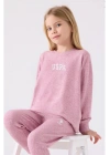 Us Polo Kız Çocuk Uzun Kol Pijama Takım US1987 Leylak