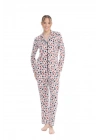 U.S. Polo Assn. 17111 Yılbaşı Hediye Paketi Desenli Uzun Kollu Boydan Düğmeli Gömlek Pijama Takım