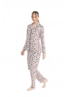 U.S. Polo Assn. 17111 Yılbaşı Hediye Paketi Desenli Uzun Kollu Boydan Düğmeli Gömlek Pijama Takım