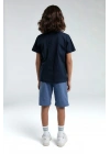 ERKEK ÇOCUK BERMUDA TAKIM - LACİVERT