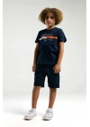 Erkek Çocuk Lacivert Bermuda Takım