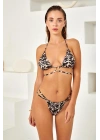 Aksesuarlı String Üçgen Bikini Takım 4229