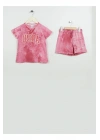 Baskılı Fuşya Kız Çocuk Pijama Takımı Us1422