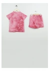 Baskılı Fuşya Kız Çocuk Pijama Takımı Us1422