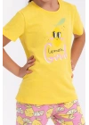 Lemon Girl Sarı Kız Çocuk Kapri Takım