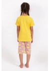 Lemon Girl Sarı Kız Çocuk Kapri Takım