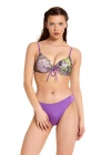 Şal Desen Drapeli Bikini Takımı