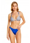 Çiçek Desenli Üçgen Kaplı Bikini Takımı