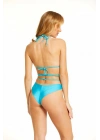 Mavi Brazillian Üçgen Bikini Takımı