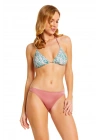 Çiçek Desen Üçgen Bikini Takımı